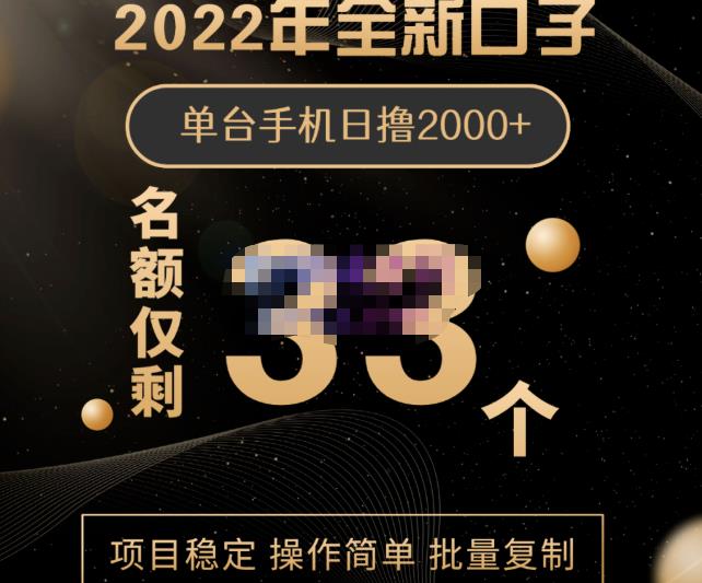 2022年全新口子，手机批量搬砖玩法，一部手机日撸2000+KK创富圈-网创项目资源站-副业项目-创业项目-搞钱项目KK创富圈